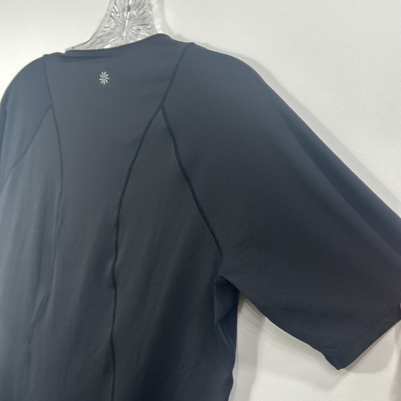 Athleta black short sleeve tennis top size medium - Picture 13 of 13